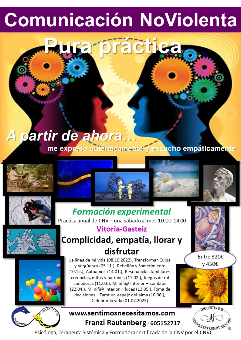 Formación en Comunicacion no violenta en Vitoria-Gasteiz, País Vasco, Euskadi, Bilbao, Navarra y online con Franziska Rautenberg